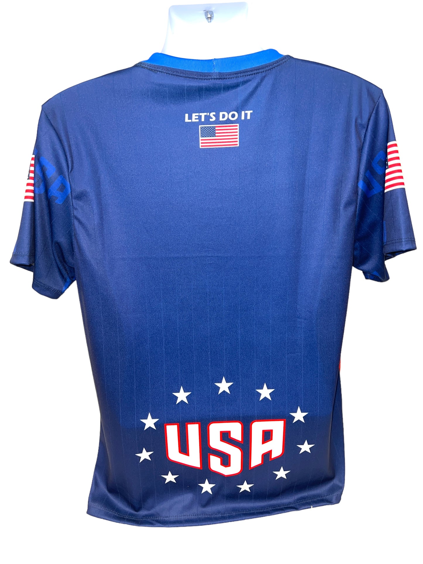 Playera, Usa Azul